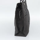 HERMES Her Line MM Hand Bag Canvas Gray Silver Auth 191495A-4