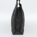HERMES Her Line MM Hand Bag Canvas Gray Silver Auth 191495A-5