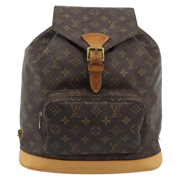 LOUIS VUITTON Monogram Montsouris GM Backpack M51135 LV Auth 191496