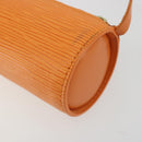 LOUIS VUITTON Epi Soufflot Pouch Accessory Pouch Orange Mandarin LV Auth 191498A-12