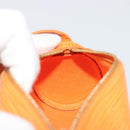 LOUIS VUITTON Epi Soufflot Pouch Accessory Pouch Orange Mandarin LV Auth 191498A-19