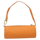 LOUIS VUITTON Epi Soufflot Pouch Accessory Pouch Orange Mandarin LV Auth 191498A-3