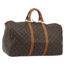 LOUIS VUITTON Monogram Keepall 50 Boston Bag M41426 LV Auth 191503-1