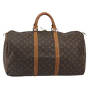 LOUIS VUITTON Monogram Keepall 50 Boston Bag M41426 LV Auth 191503-2