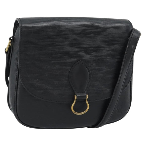 LOUIS VUITTON Epi Saint Cloud GM Shoulder Bag Black M52192 LV Auth 191506