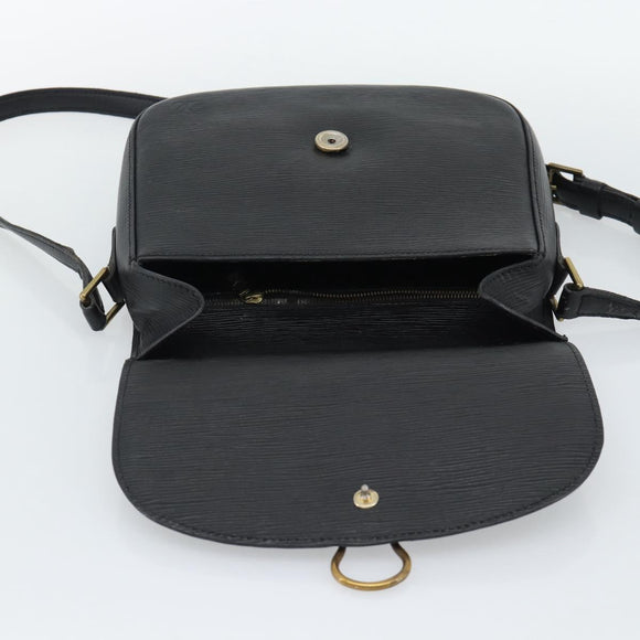 LOUIS VUITTON Epi Saint Cloud GM Shoulder Bag Black M52192 LV Auth 191506
