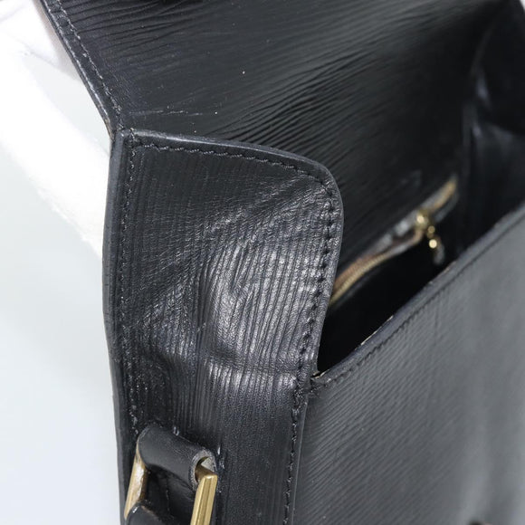 LOUIS VUITTON Epi Saint Cloud GM Shoulder Bag Black M52192 LV Auth 191506
