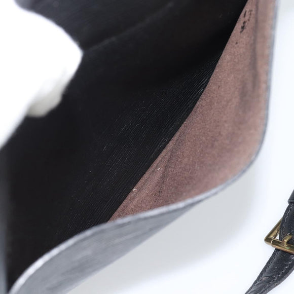 LOUIS VUITTON Epi Saint Cloud GM Shoulder Bag Black M52192 LV Auth 191506