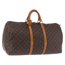 LOUIS VUITTON Monogram Keepall 55 Boston Bag M41424 LV Auth 191508-1