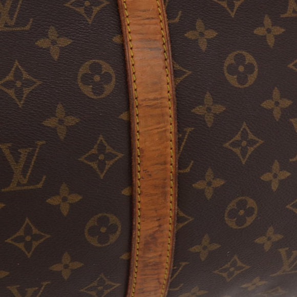 LOUIS VUITTON Monogram Keepall 55 Boston Bag M41424 LV Auth 191508