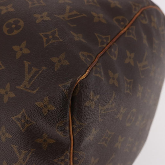 LOUIS VUITTON Monogram Keepall 55 Boston Bag M41424 LV Auth 191508