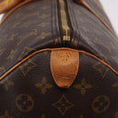LOUIS VUITTON Monogram Keepall 55 Boston Bag M41424 LV Auth 191508-18
