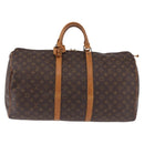 LOUIS VUITTON Monogram Keepall 55 Boston Bag M41424 LV Auth 191508-13