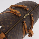 LOUIS VUITTON Monogram Keepall 55 Boston Bag M41424 LV Auth 191508-7