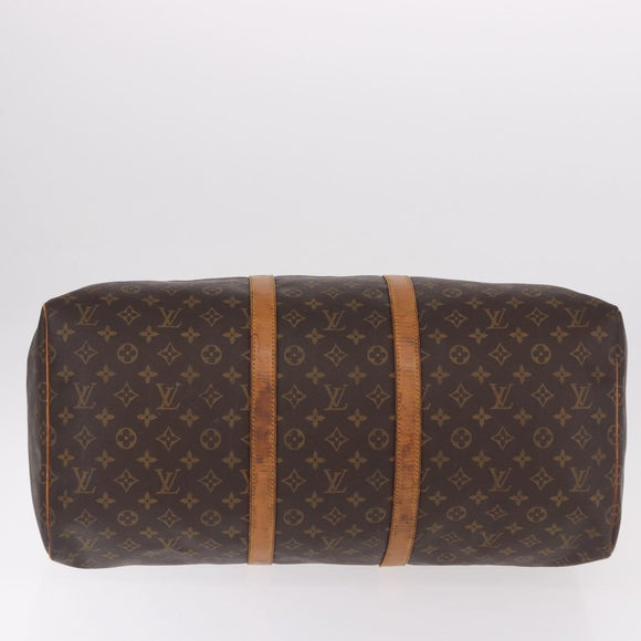 LOUIS VUITTON Monogram Keepall 55 Boston Bag M41424 LV Auth 191508