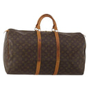 LOUIS VUITTON Monogram Keepall 55 Boston Bag M41424 LV Auth 191510-1