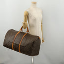 LOUIS VUITTON Monogram Keepall 55 Boston Bag M41424 LV Auth 191510-22