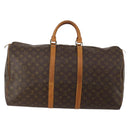 LOUIS VUITTON Monogram Keepall 55 Boston Bag M41424 LV Auth 191510-2