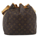 LOUIS VUITTON Monogram Petit Noe Shoulder Bag M42226 LV Auth 191511A-2