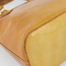 LOUIS VUITTON Monogram Vernis Houston Hand Bag Beige M91004 LV Auth 191516-16