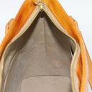 LOUIS VUITTON Monogram Vernis Houston Hand Bag Beige M91004 LV Auth 191516-17
