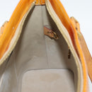 LOUIS VUITTON Monogram Vernis Houston Hand Bag Beige M91004 LV Auth 191516-18