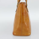 LOUIS VUITTON Monogram Vernis Houston Hand Bag Beige M91004 LV Auth 191516-5