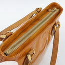 LOUIS VUITTON Monogram Vernis Houston Hand Bag Beige M91004 LV Auth 191516-6