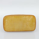 LOUIS VUITTON Monogram Vernis Houston Hand Bag Beige M91004 LV Auth 191516-5