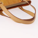 LOUIS VUITTON Monogram Vernis Houston Hand Bag Beige M91004 LV Auth 191517-10