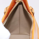 LOUIS VUITTON Monogram Vernis Houston Hand Bag Beige M91004 LV Auth 191517-21