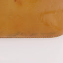 LOUIS VUITTON Monogram Vernis Houston Hand Bag Beige M91004 LV Auth 191517-3