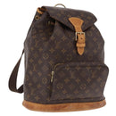 LOUIS VUITTON Monogram Montsouris GM Backpack M51135 LV Auth 191518-1