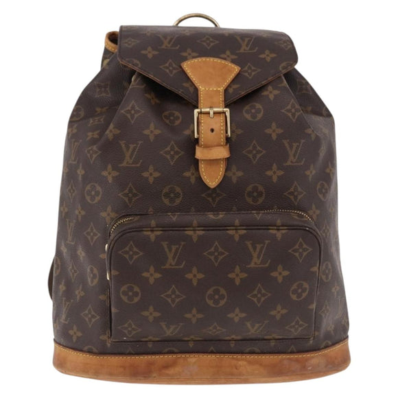 LOUIS VUITTON Monogram Montsouris GM Backpack M51135 LV Auth 191518