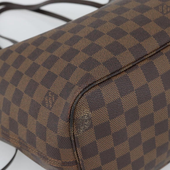 LOUIS VUITTON Damier Ebene Neverfull MM Tote Bag N51105 LV Auth 191519