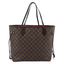 LOUIS VUITTON Damier Ebene Neverfull MM Tote Bag N51105 LV Auth 191519-2