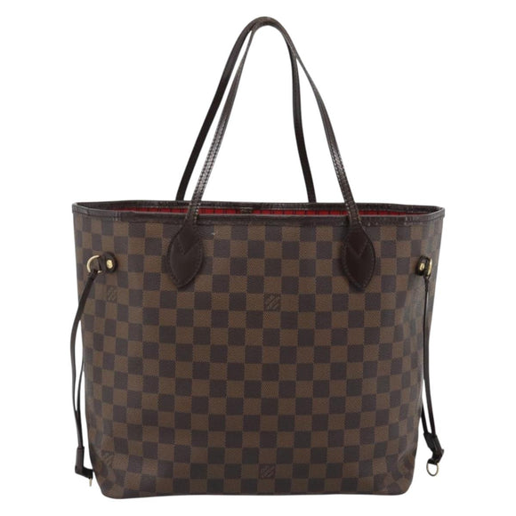 LOUIS VUITTON Damier Ebene Neverfull MM Tote Bag N51105 LV Auth 191519