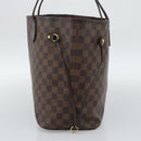LOUIS VUITTON Damier Ebene Neverfull MM Tote Bag N51105 LV Auth 191519-4