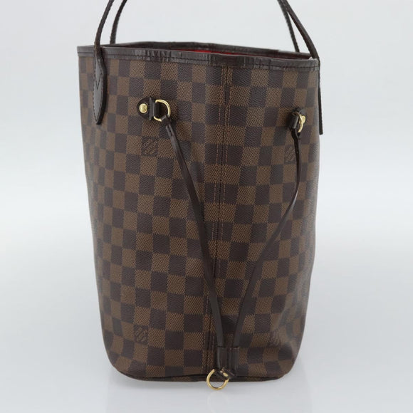 LOUIS VUITTON Damier Ebene Neverfull MM Tote Bag N51105 LV Auth 191519