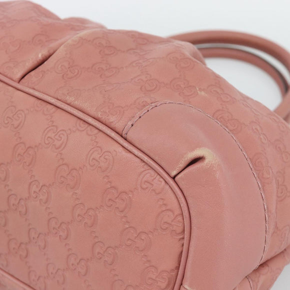 GUCCI GuccissimaGG Sukey Hand Bag Leather Pink Gold 247902 Auth 191520