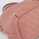 GUCCI GuccissimaGG Sukey Hand Bag Leather Pink Gold 247902 Auth 191520-14