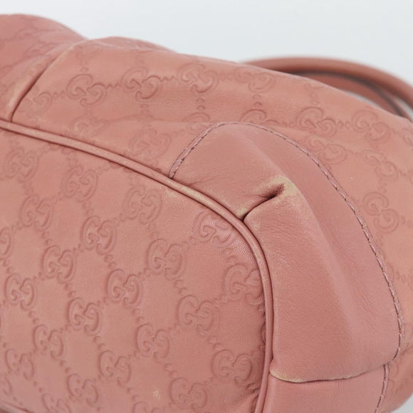 GUCCI GuccissimaGG Sukey Hand Bag Leather Pink Gold 247902 Auth 191520