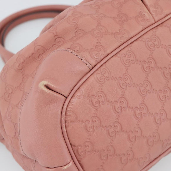 GUCCI GuccissimaGG Sukey Hand Bag Leather Pink Gold 247902 Auth 191520