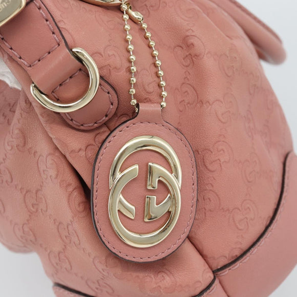 GUCCI GuccissimaGG Sukey Hand Bag Leather Pink Gold 247902 Auth 191520