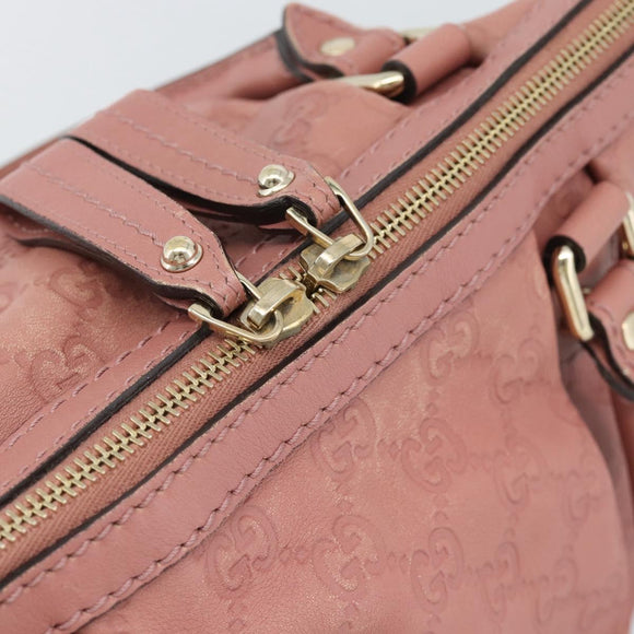 GUCCI GuccissimaGG Sukey Hand Bag Leather Pink Gold 247902 Auth 191520