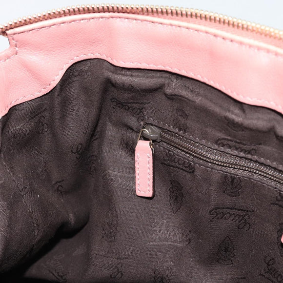 GUCCI GuccissimaGG Sukey Hand Bag Leather Pink Gold 247902 Auth 191520