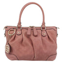 GUCCI GuccissimaGG Sukey Hand Bag Leather Pink Gold 247902 Auth 191520-13