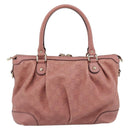 GUCCI GuccissimaGG Sukey Hand Bag Leather Pink Gold 247902 Auth 191520-2