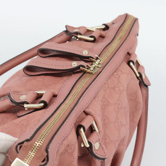 GUCCI GuccissimaGG Sukey Hand Bag Leather Pink Gold 247902 Auth 191520