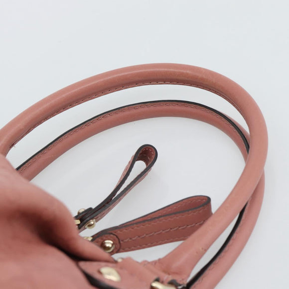 GUCCI GuccissimaGG Sukey Hand Bag Leather Pink Gold 247902 Auth 191520